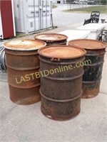 4 Metal 55 gallon Drums / Barrels