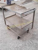 2 - Tier Metal Rolling Cart