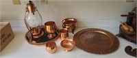 Assorted copper Guild and copper items