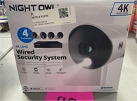NIGHT OWL 4K UHD WIRED SECURITY SYSTEM IN BOX