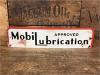 Original Mobilubrication Enamel Sign