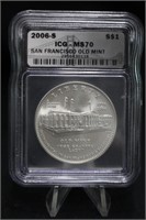 2006-S MS70 ICG Certified Silver Dollar
