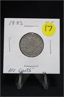 1883 "No Cent" Liberty Head V-Nickel