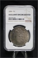 1896 NGC Certified Morgan Silver Dollar