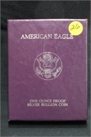 1987 1oz .999 Proof Silver Eagle