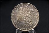 1886 Uncirculated Morgan Silver Dollar Purple