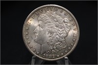 1882-S over S Uncirculated Morgan Silver Dollar