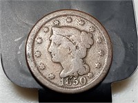 OF) 1850 us large cent