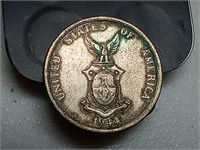 OF) 1944 us Philippines silver 50 centavos