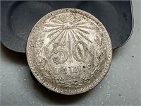 OF) 1944 Mexico silver 50 centavos