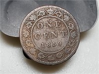 OF) 1859 Canada large cent