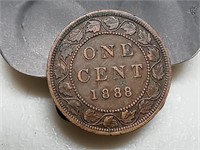 OF) Nice 1888 Canada large cent