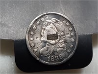 OF) 1833 capped bust silver half dime
