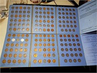 OF) Two Wheat cent collection books