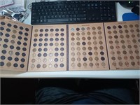 OF) Large Lincoln cent collection book