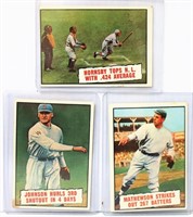 1961 Topps Baseball Thrills Cards - 3