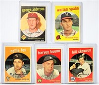 1959 Topps Baseball Cards - 5