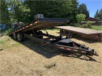 2008 20' PJ HYDRAULIC TILT DECK TRAILER, 12K