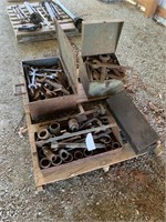 PALLET WITH ASSORTED WRENCHES AND SOCKETS
