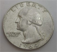 1964 Washington Silver Quarter #1