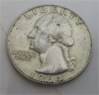 1964 D Washington Silver Quarter #6