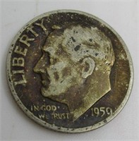 1959 Roosevelt Silver Dime