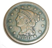 1850 Large Cent Very Good Plus