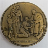 Franklin Mint Parables of Jesus Bronze Medallion