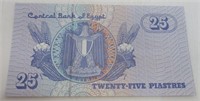 Egypt 25 Piastres Bank Note