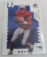 2000 Upper Deck SP Tom Brady Football Card