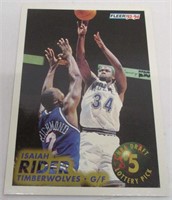 1993 Fleer Isaiah Rider Basketball Draft Card
