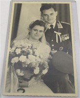 1941 German Luftwaffe Nazi Wedding RPPC