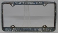 Chattanooga TN Volkswagen License Plate Frame