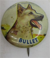 1953 Grapenuts Roy Rogers Dog Bullet Pin