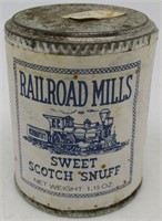 Railroad Mills Sweet Scotch Snuff Sealed Tin