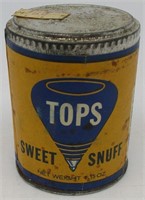 Tops Sweet Snuff Sealed Tin
