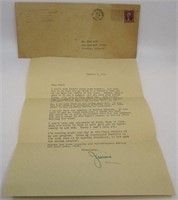 Hollywood Gossip Jimmie Fidler Signed Letter