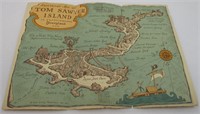 1957 Disney Tom Sawyer Island Map & Brochure