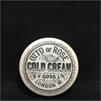 Pot Lid - S.F.Goss Otto of Cold Cream