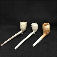 3 x Clay Pipes