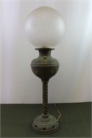 Antique Parker Converted Oil Lamp