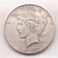 1922-S Peace Silver Dollar