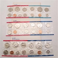 3 US Mint Sets 1980 & 1981
