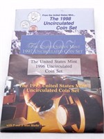 4 US Mint Sets 1995-98 Unc