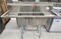 KoolMore Stainless Steel 3-Bay Sink