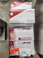 (9) Boxes of Vinyl & Latex Gloves