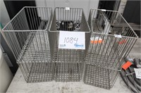 (6) 12.5" x 7" x 7.5"H Metal Freezer Baskets