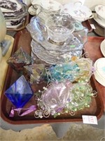 COLORED GLASS & GLASS DISHES