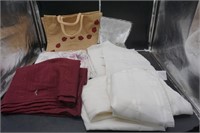 Tablecloths & Woven Tote Bag