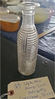 1920 Orange Crush soda bottle Corsicana Texas